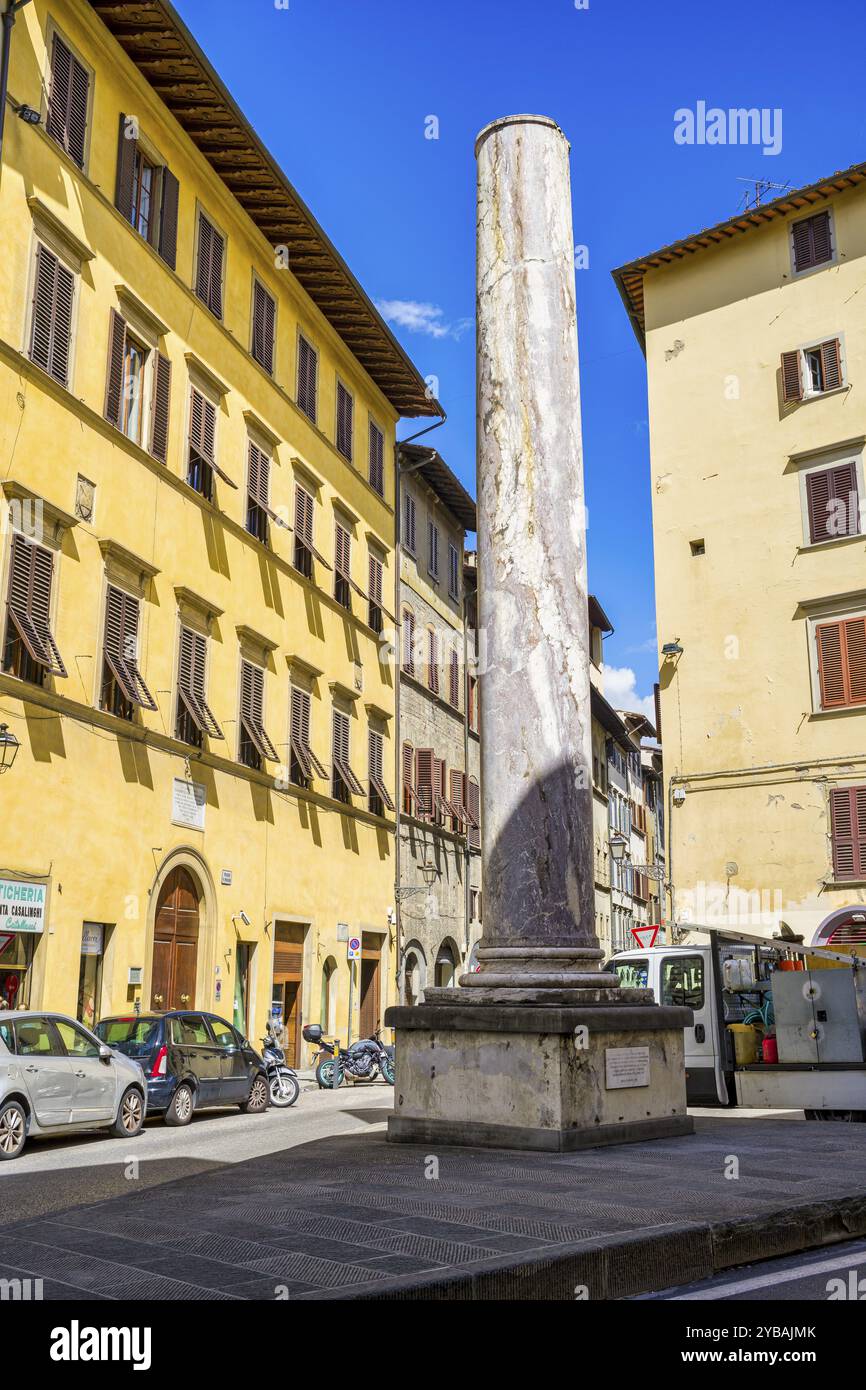 Säule von Cosimo I, Piazza San Felice, Florenz, Toskana, Italien, Europa Stockfoto