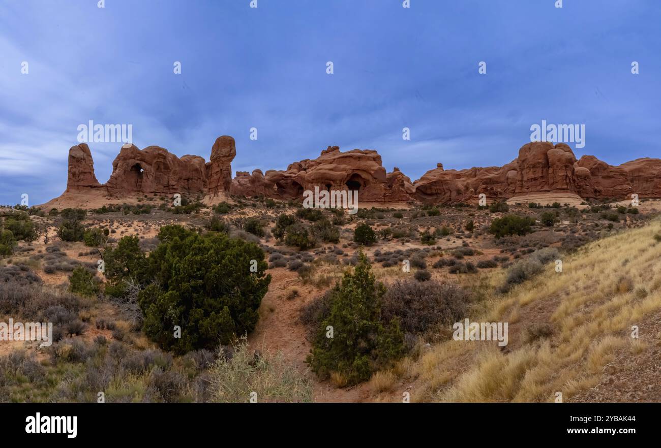 Luftaufnahmen von Utahs faszinierenden Felsformationen halten die atemberaubenden geologischen Wunder des Bundesstaates fest Stockfoto