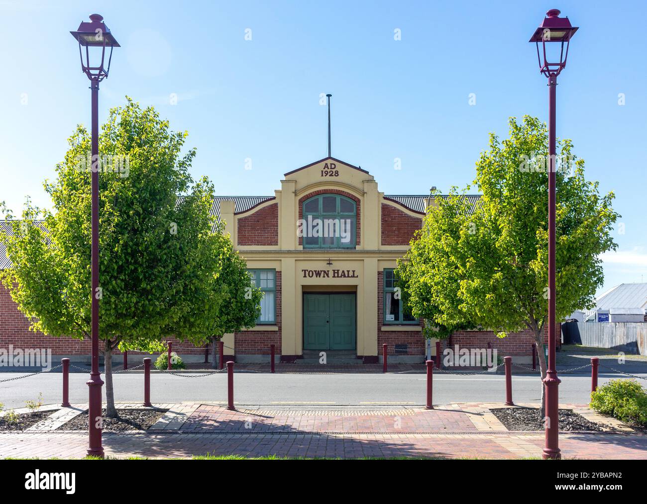 Pleasant Point Town Hall (1928), Halstead Road, Pleasant Point, South Canterbury, Canterbury, Neuseeland Stockfoto