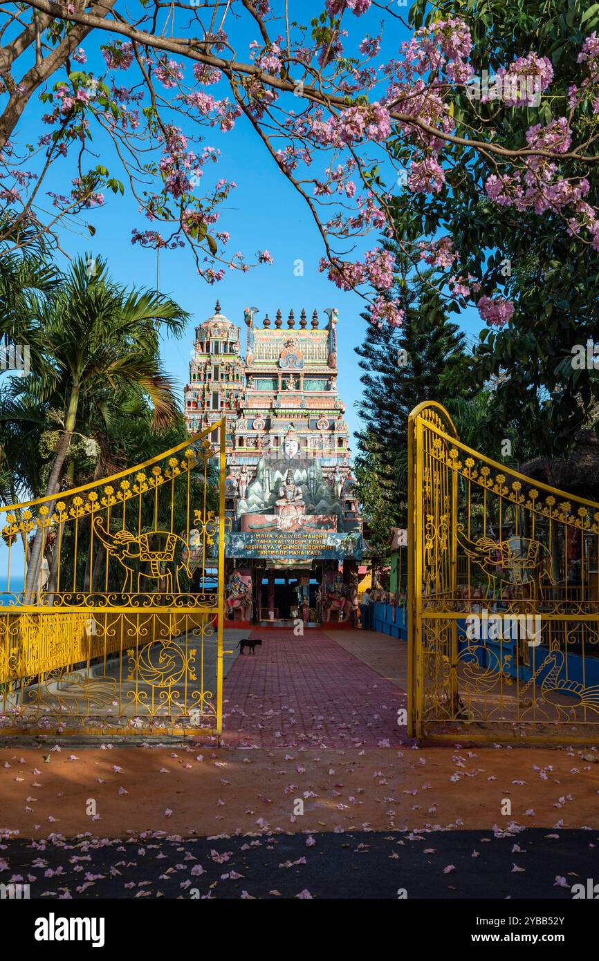 Hindu-Tempel, Mandir de Medines, Flic en FLAC, Indischer Ozean, Insel, Mauritius, Afrika mcpins *** Hindutempel, Mandir de Medines, Flic en FLAC, Ind Stockfoto