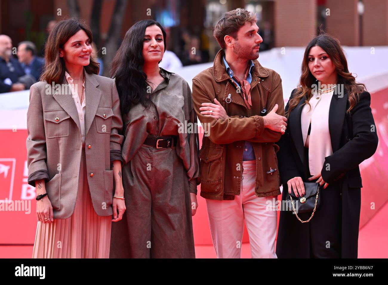 ELISA Fuksas, Elisa Casseri, Flavio Furno und Lavinia Fuksas besuchen den roten Teppich „Marko Polo“ während des 19. Rom Film Festivals im Auditorium Parco Stockfoto