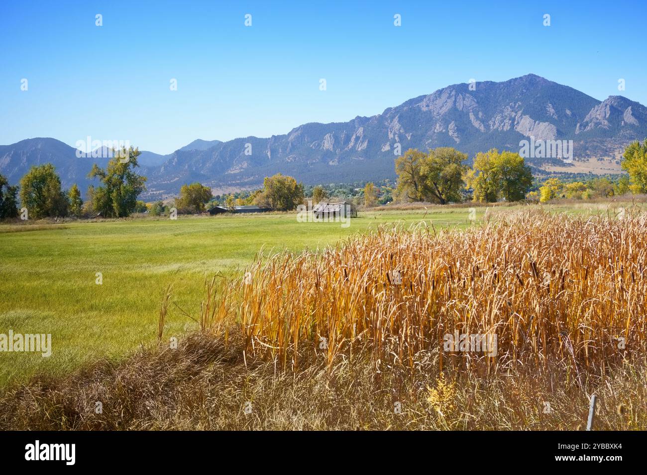Colorado Scheune Unter Den Bergen Stockfoto