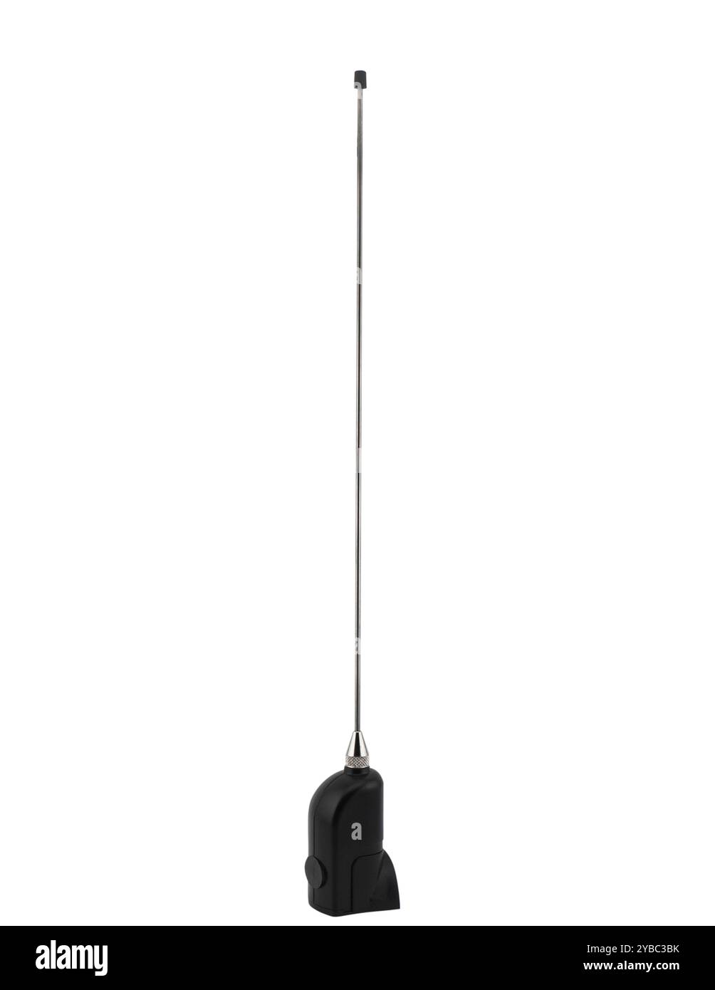 Autoradio-Antenne isoliert auf weißem Hintergrund. Stockfoto