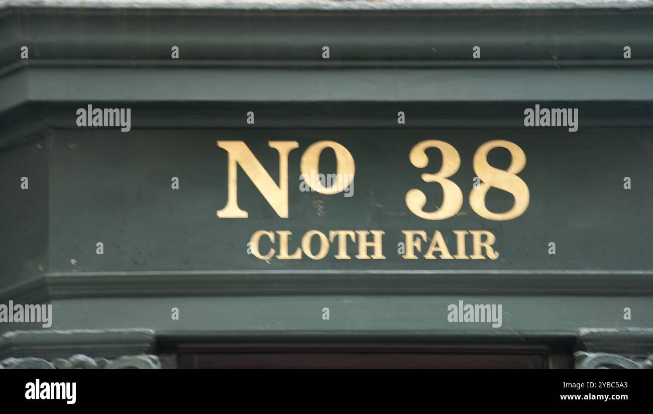 No 38 Cloth Fair; Smithfield, City of London, England, Vereinigtes Königreich Stockfoto