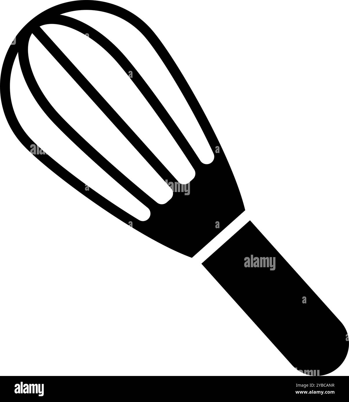 Symbol für die Schneebesen-Silhouette. Whipper-Silhouette-Symbol. Editierbarer Vektor. Stock Vektor