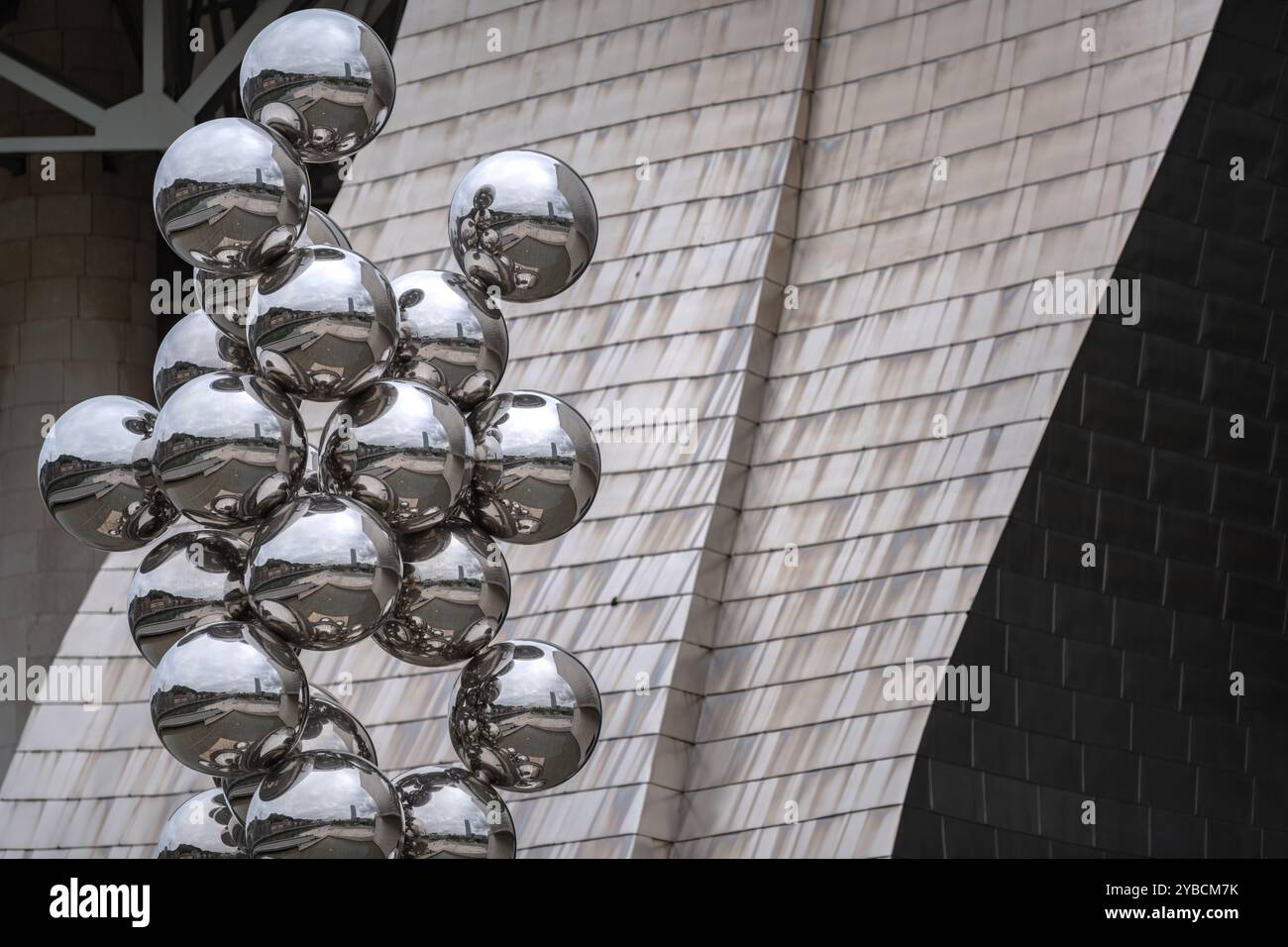 Tall Tree & The Eye, Anish Kapoor, Guggenheim Museum Bilbao, Bilbao, Baskenland, Spanien, Europa Stockfoto