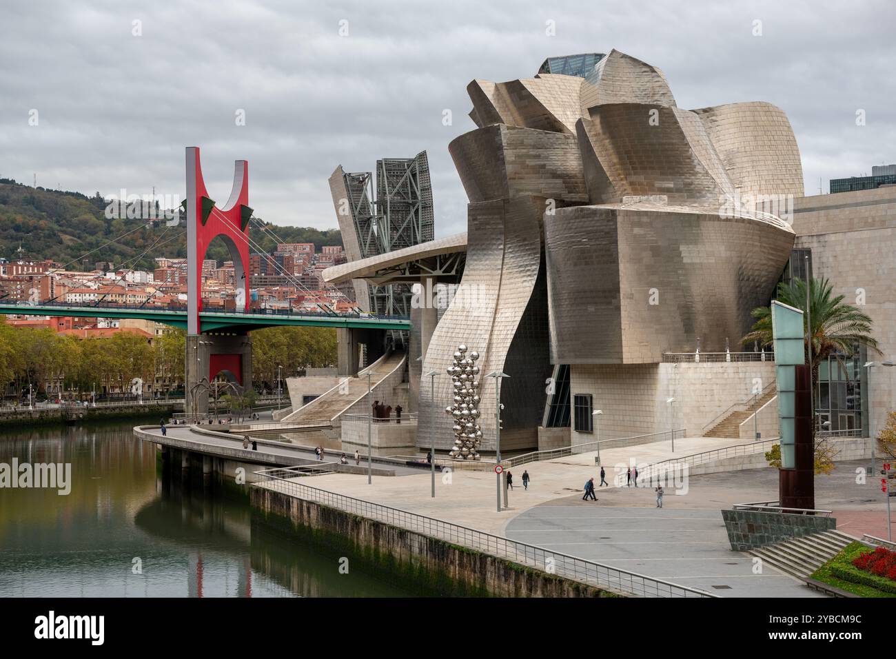 La Salve Brücke, Guggenheim Museum Bilbao, Bilbao, Baskenland, Spanien, Europa Stockfoto