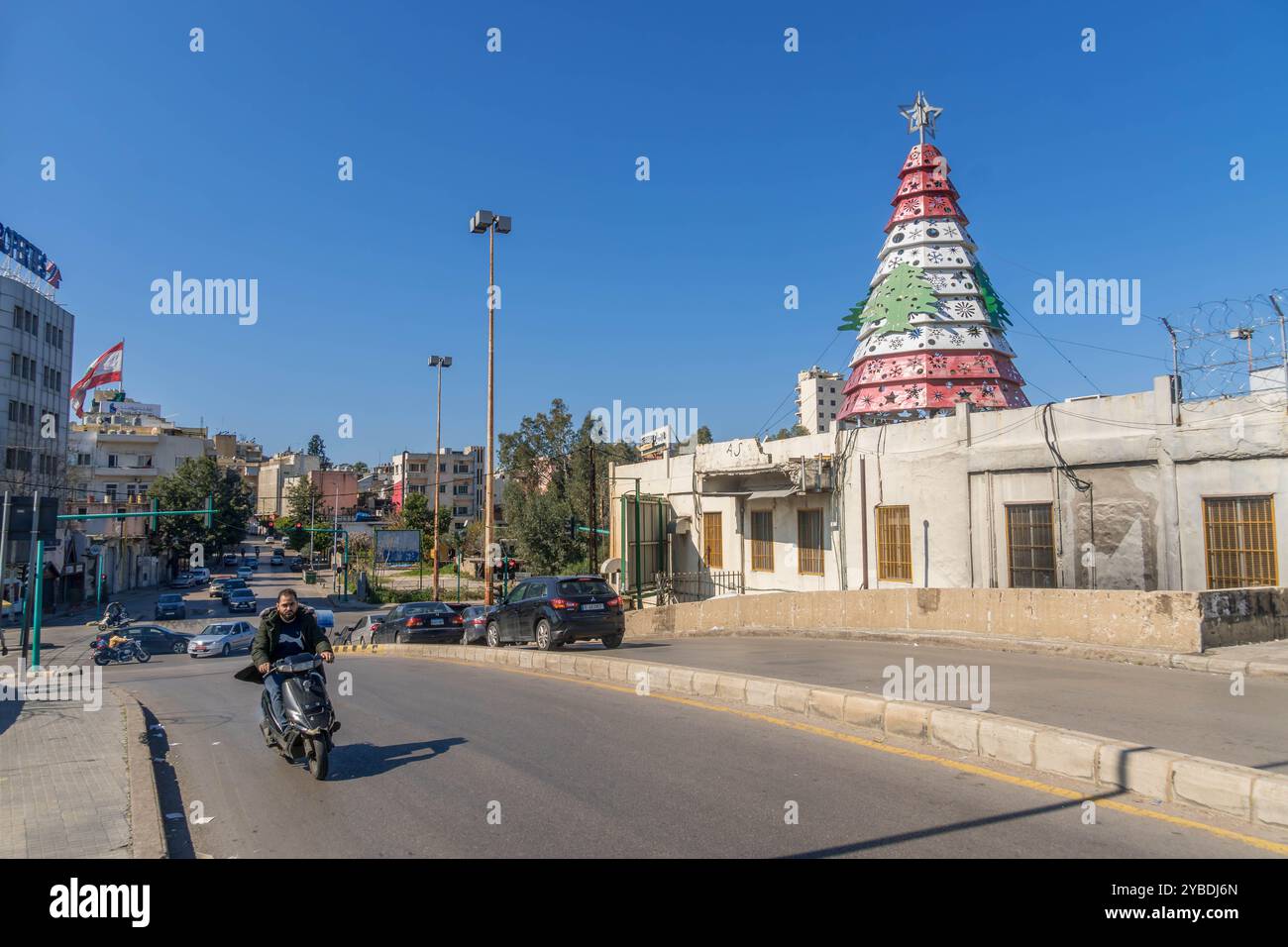 Die Straßen von Bourj Hammoud (armenischer Bezirk) in Beirut, Libanon. Stockfoto