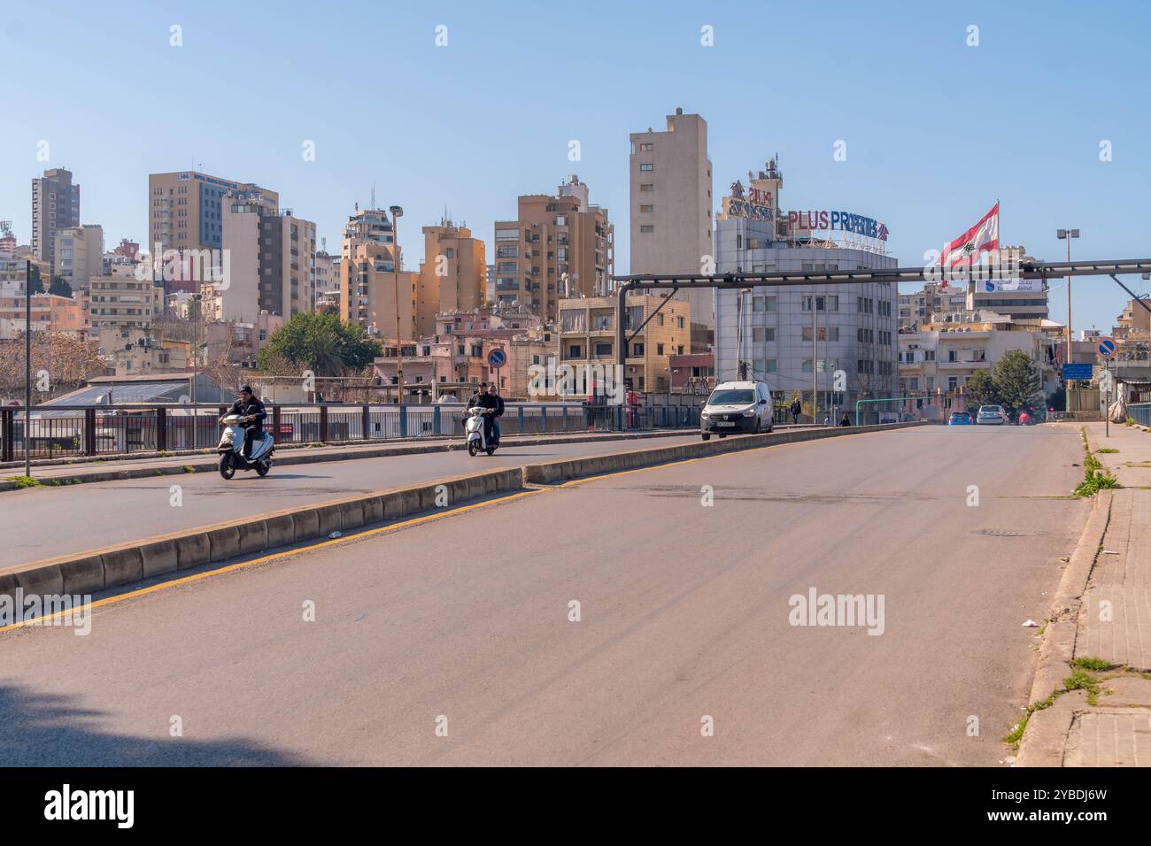 Die Straßen von Bourj Hammoud (armenischer Bezirk) in Beirut, Libanon. Stockfoto