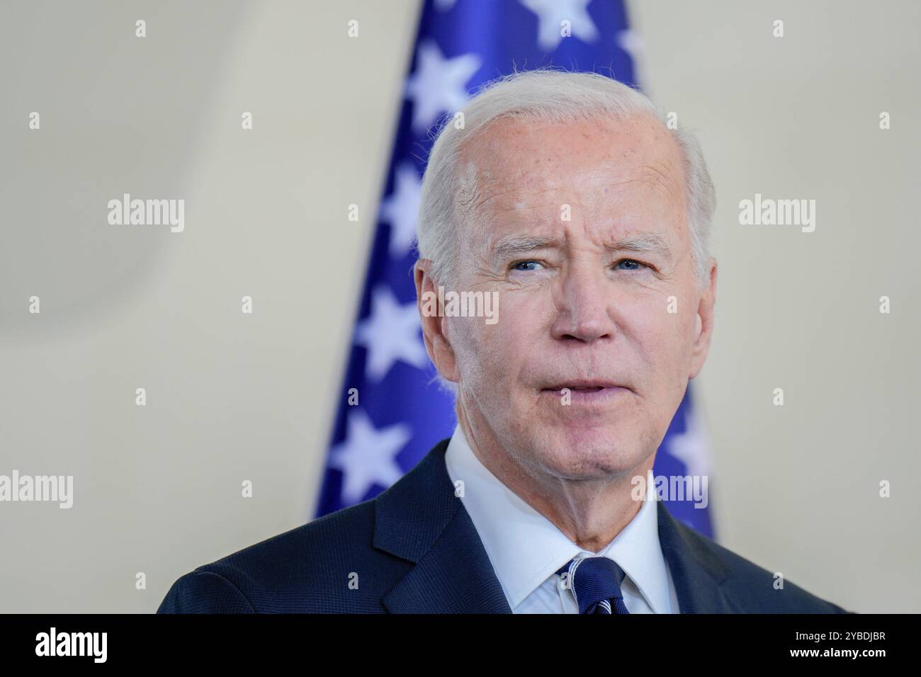Staatsbesuch des amerikanischen Präsidenten, Joseph R. Biden Jr. Besuch des Präsidenten der Vereinigten Staaten von Amerika, Joseph R. Biden Jr., in Deutschland. Presseerklärungen des amerikanischen Präsidenten im Bundeskanzleramt Berlin Berlin GER *** Staatsbesuch des Präsidenten der Vereinigten Staaten von Amerika, Joseph R Biden Jr. Besuch des Präsidenten der Vereinigten Staaten von Amerika, Joseph R Biden Jr. In Deutschland Presseerklärungen des amerikanischen Präsidenten im Bundeskanzleramt Berlin GER Stockfoto