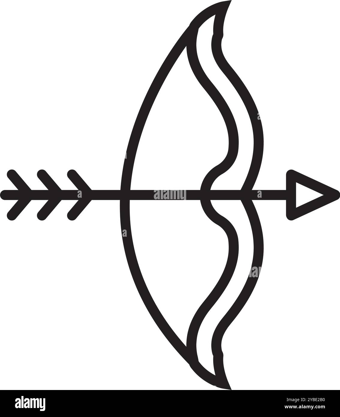 Bogenschießen Symbol Vektor Illustration Logo Design Stock Vektor