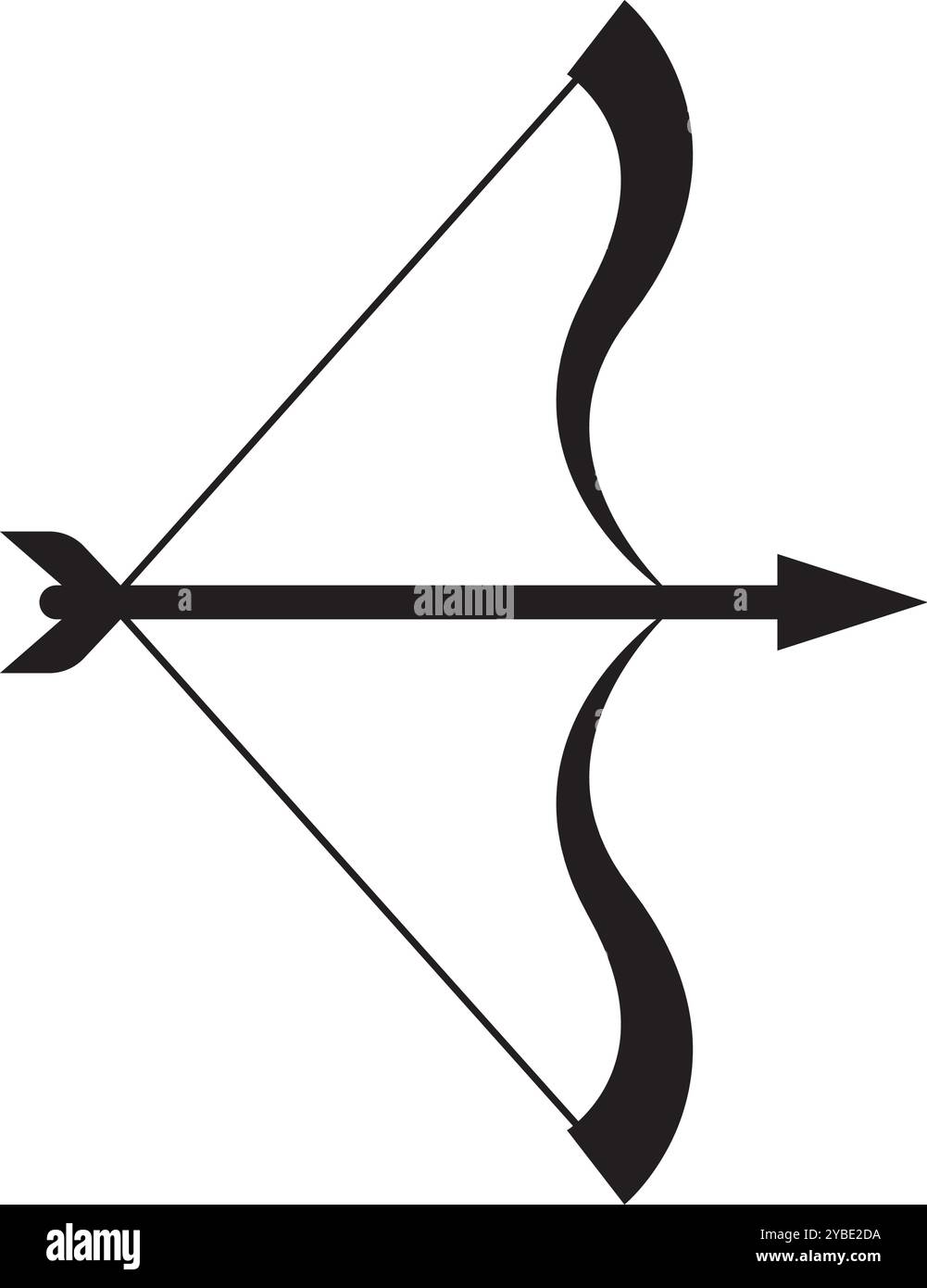 Bogenschießen Symbol Vektor Illustration Logo Design Stock Vektor