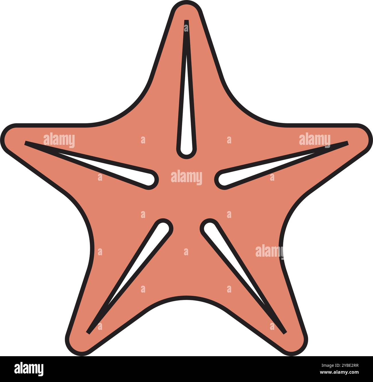 Seestern Icon Vektor Illustration Logo Design Stock Vektor