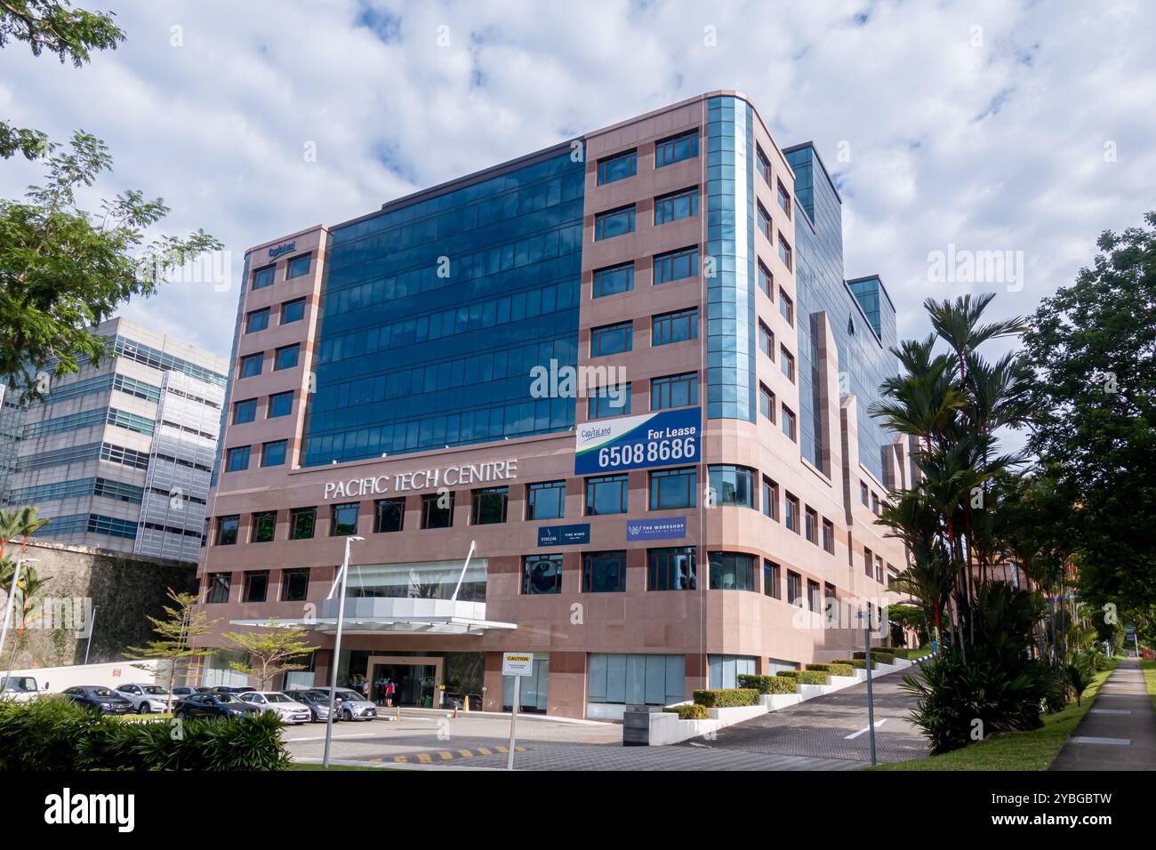 Pacific Tech Centre - Geschäftszentrum in Singapur Stockfoto