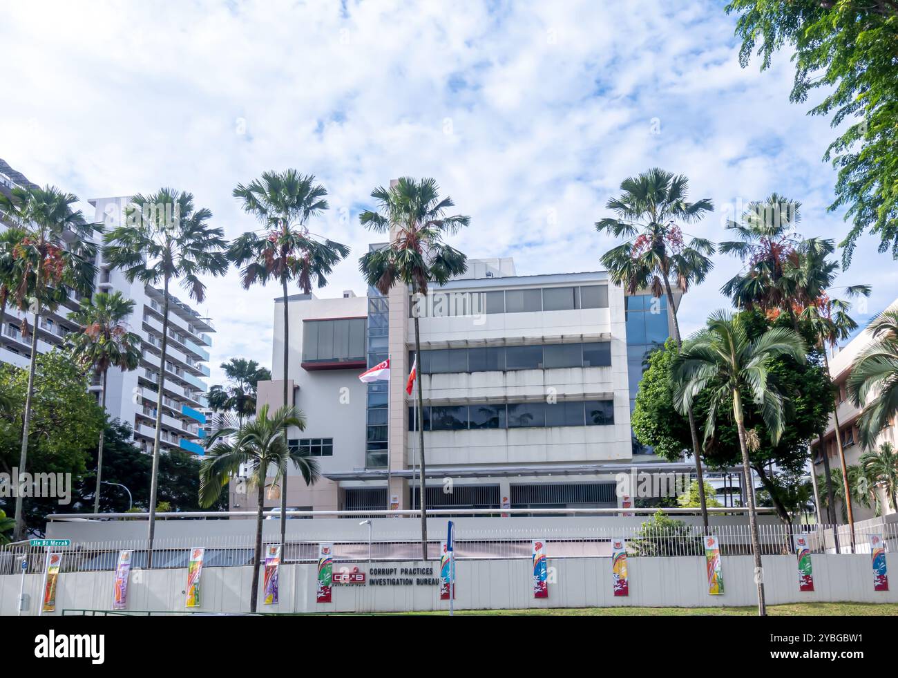Die Agentur des Corrupt Practices Investigation Bureau (CPIB) der Regierung von Singapur für die Ermittlung und Verfolgung von Betrug und Korruption Stockfoto