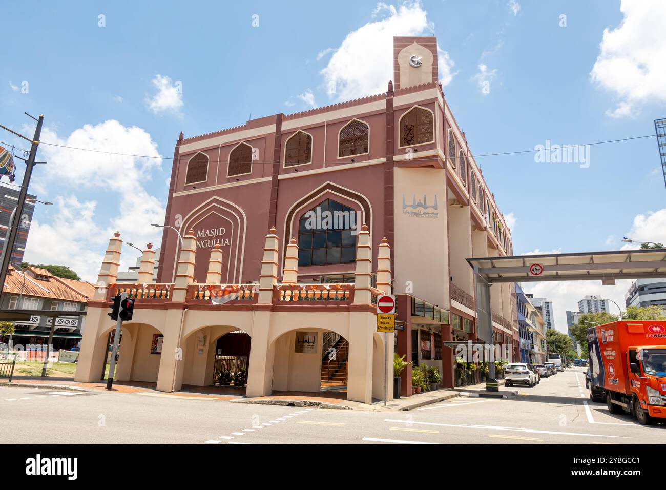 Angullia Moschee Singapur Stockfoto