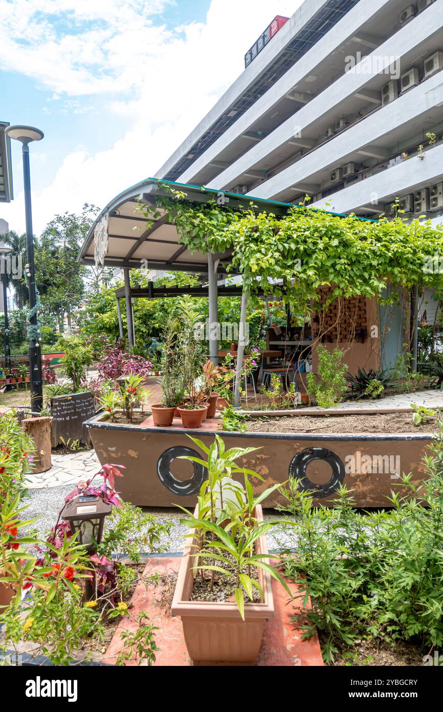 Garden of Love - Ein Gemeinschaftsgarten in Singapur Stockfoto