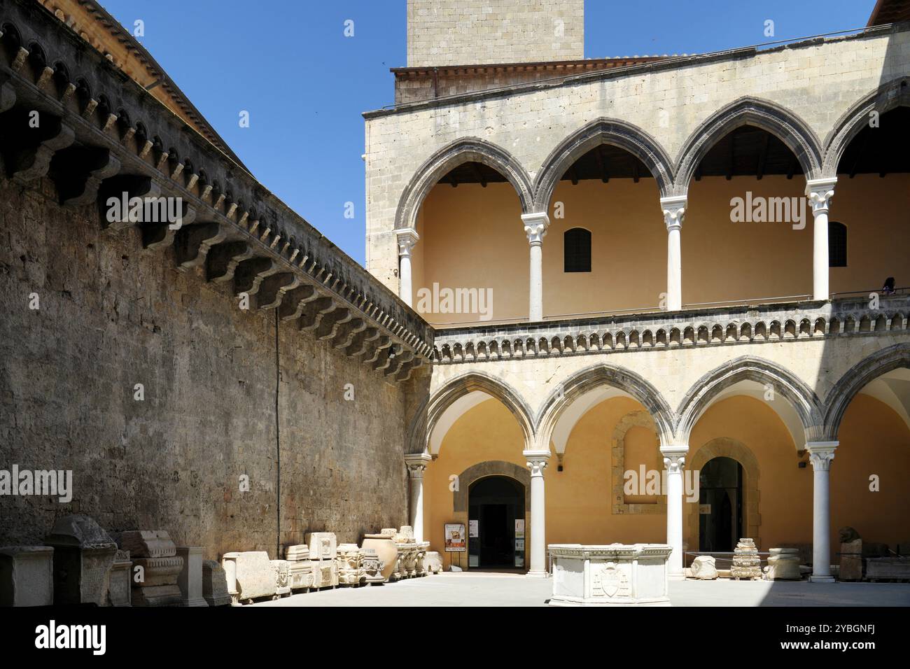 Museo archeologico nazionale di Tarquinia, Palazzo Vitelleschi, Provinz Viterbo, Region Latium, Italien, Europa Stockfoto