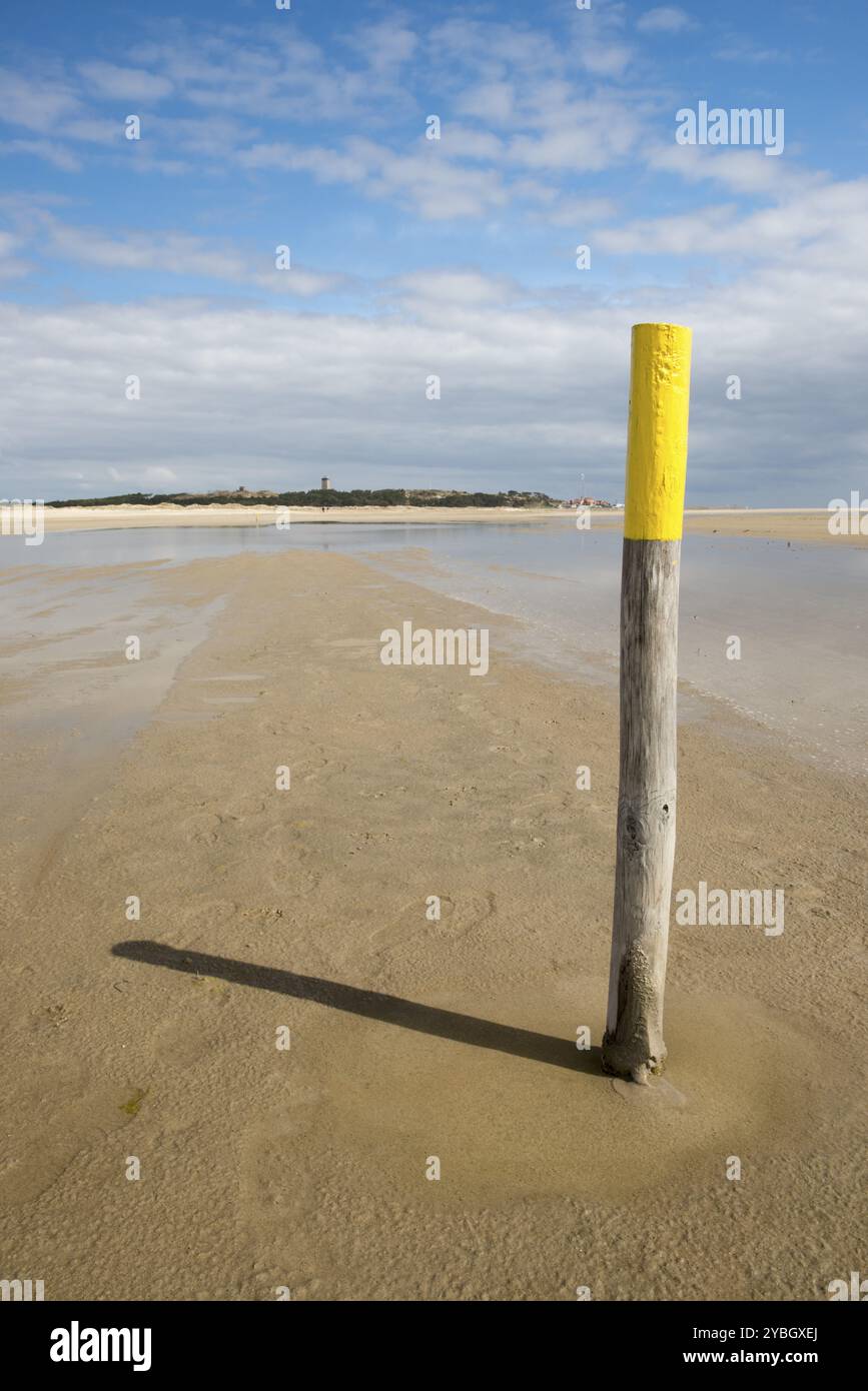 Strand auf der Insel Terschelling in den Niederlanden Stockfoto