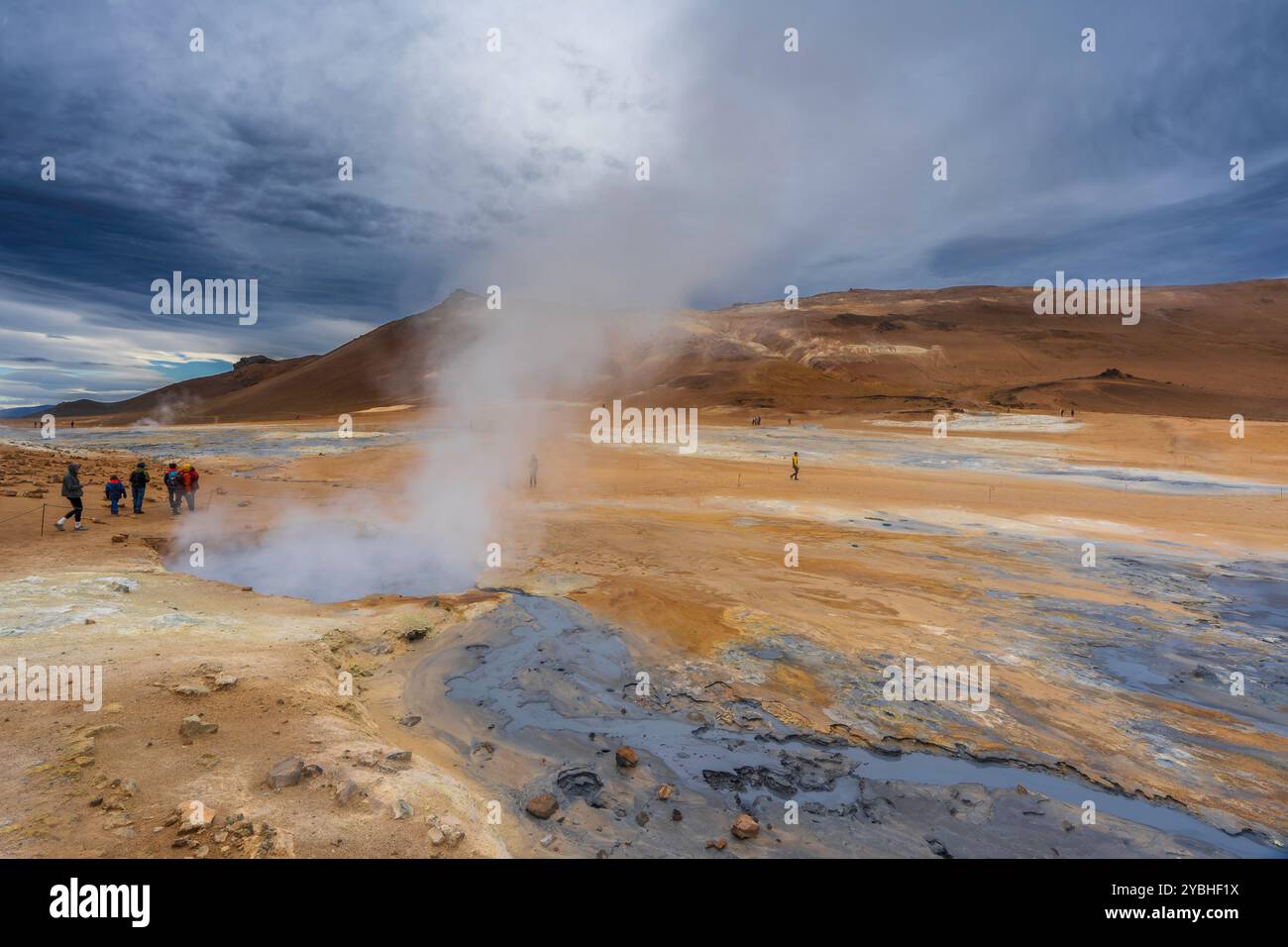 Geothermiegebiet Myvatn Stockfoto