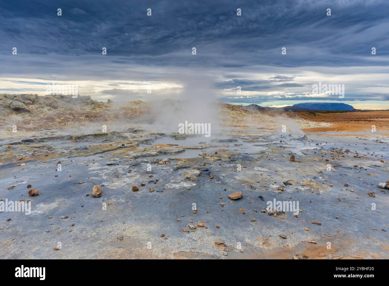 Geothermiegebiet Myvatn Stockfoto