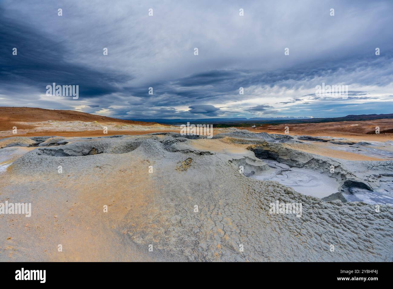 Geothermiegebiet Myvatn Stockfoto