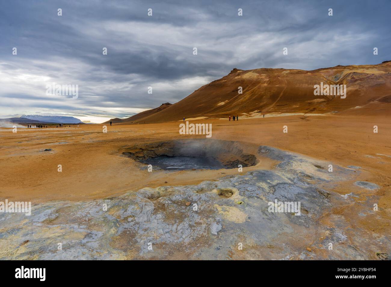 Geothermiegebiet Myvatn Stockfoto