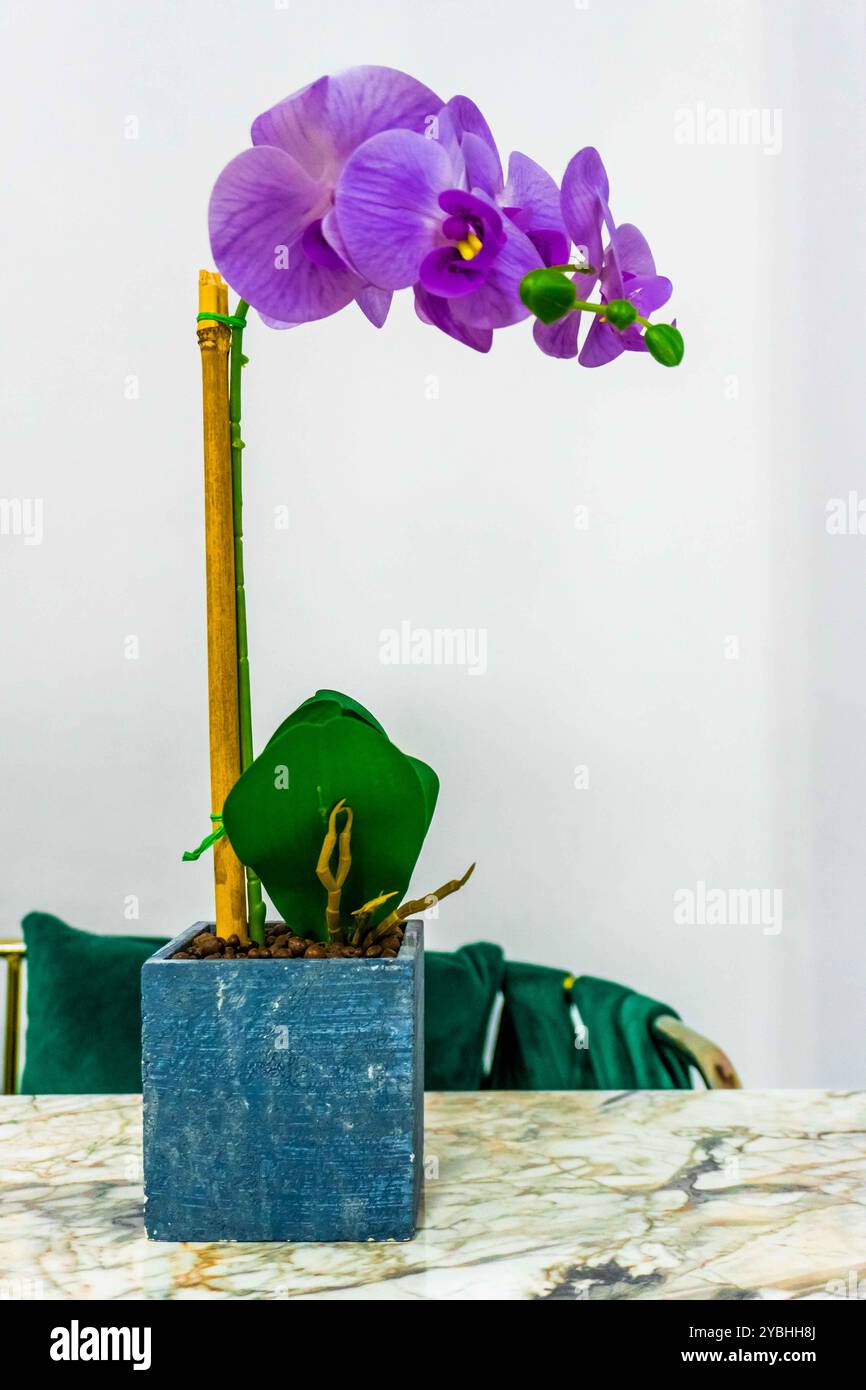 Handgefertigte Orchideenblume. Stockfoto