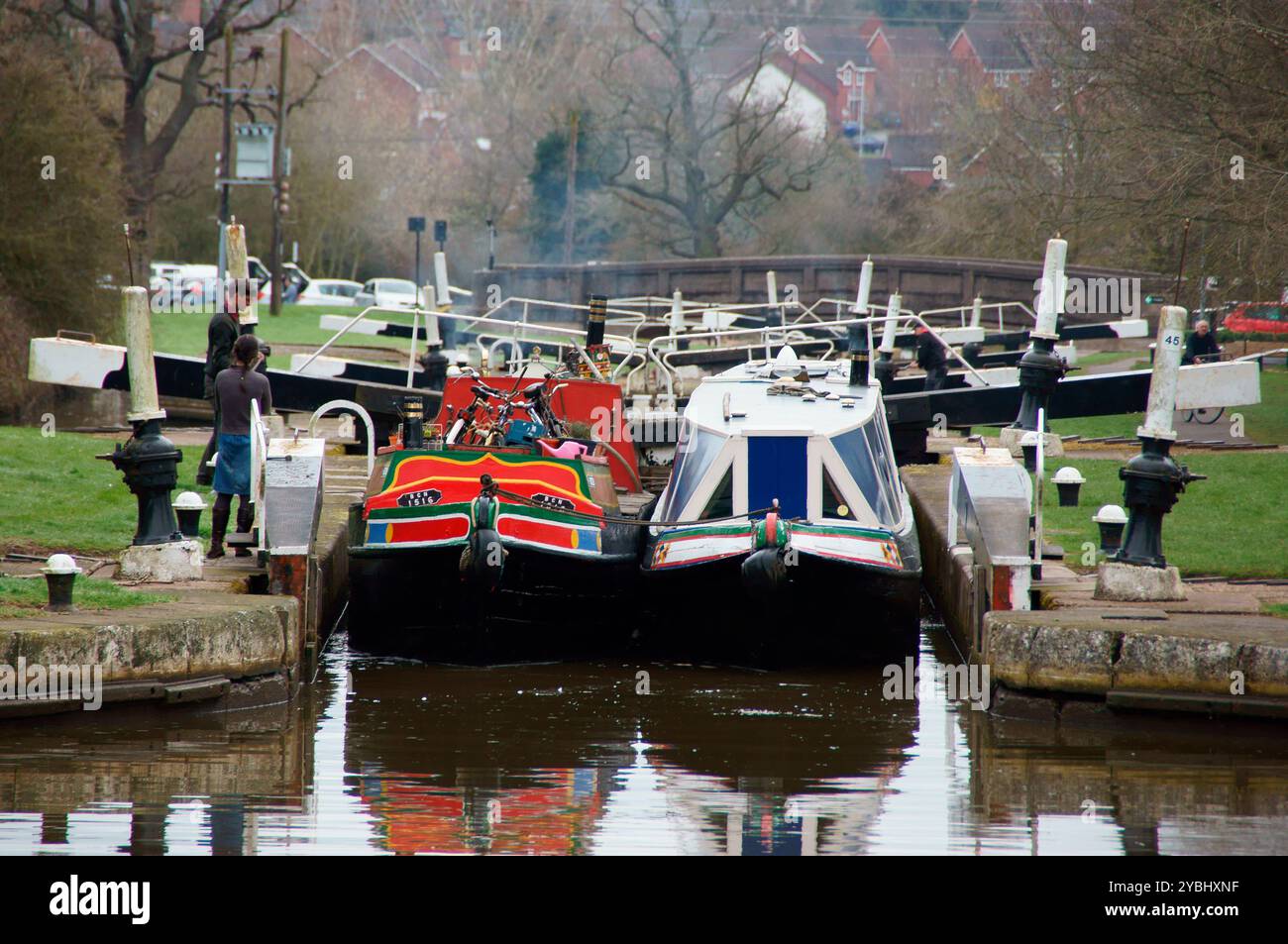 Die britische Küste und der Vulkan Stockfoto