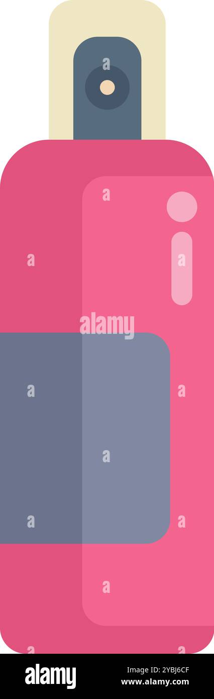 Die pinkfarbene Spraydose sorgt für lebendige Farben und eignet sich perfekt für kreative Projekte und künstlerische Aktivitäten Stock Vektor