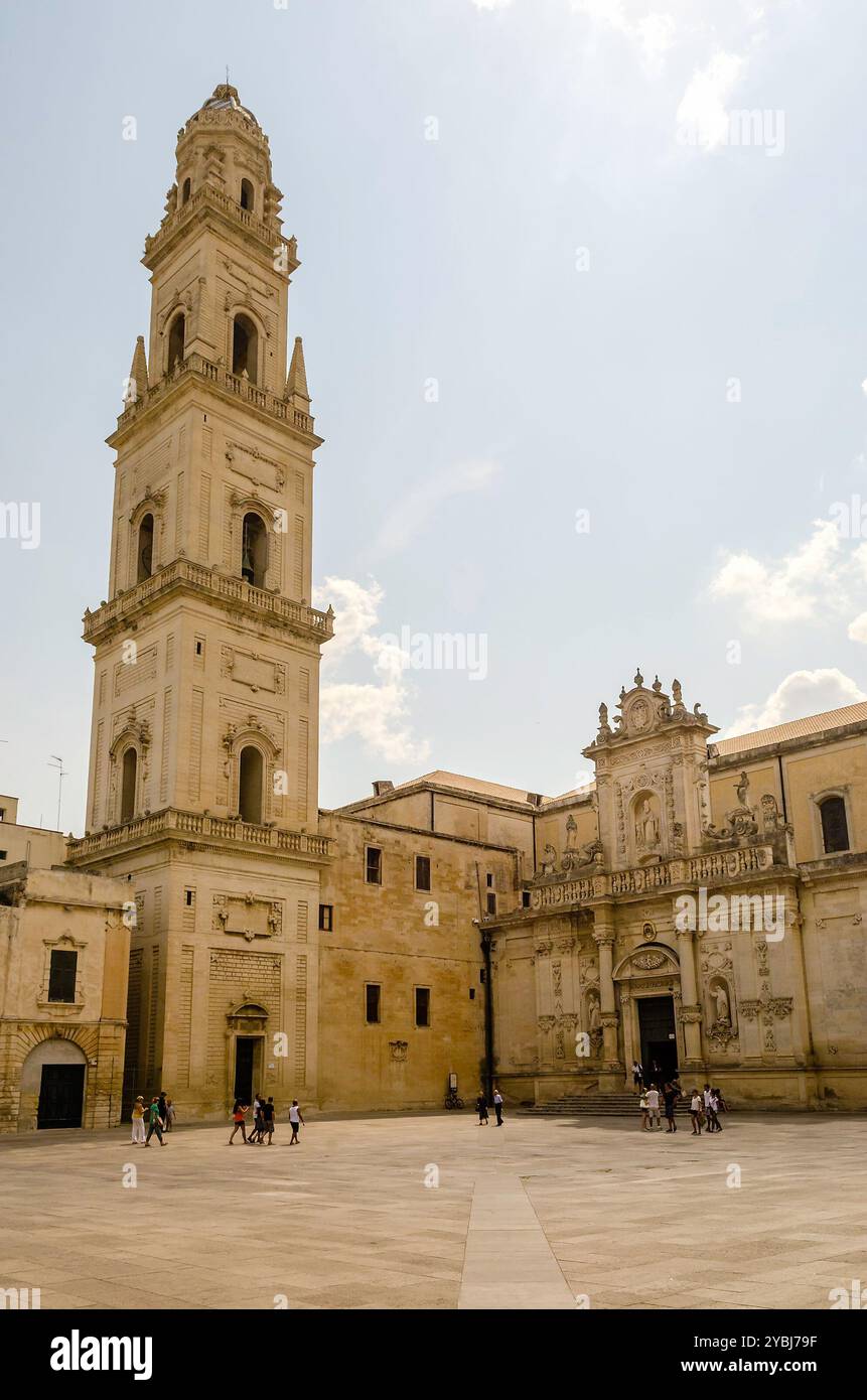 Kathedrale von Lecce, Meisterwerk der barocken Kunst in Salento, Apulien, Italien Stockfoto