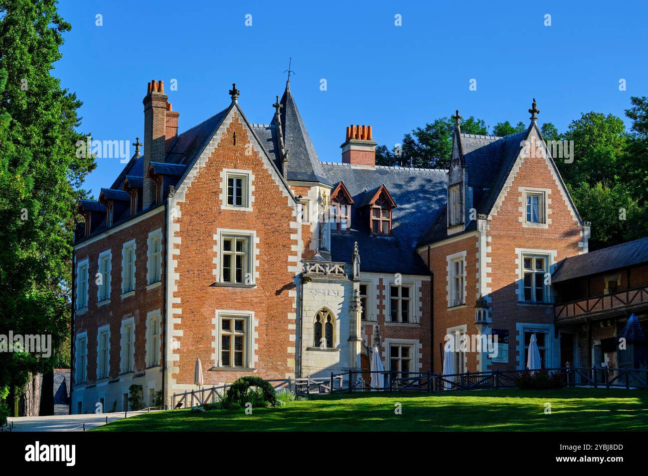 Frankreich, Indre-et-Loire (37), Amboise, Loire-Tal, das von der UNESCO zum Weltkulturerbe erklärt wurde, Schloss Clos Lucé, letzte Ruhestätte von Leonardo da Vinci Stockfoto