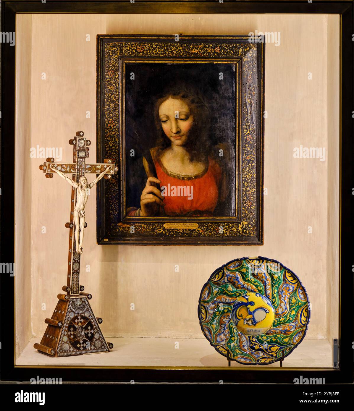 Frankreich, Indre-et-Loire (37), Amboise, Loire-Tal, das von der UNESCO zum Weltkulturerbe erklärt wurde, Schloss Clos Lucé, letzte Ruhestätte von Leonardo da Vinci Stockfoto