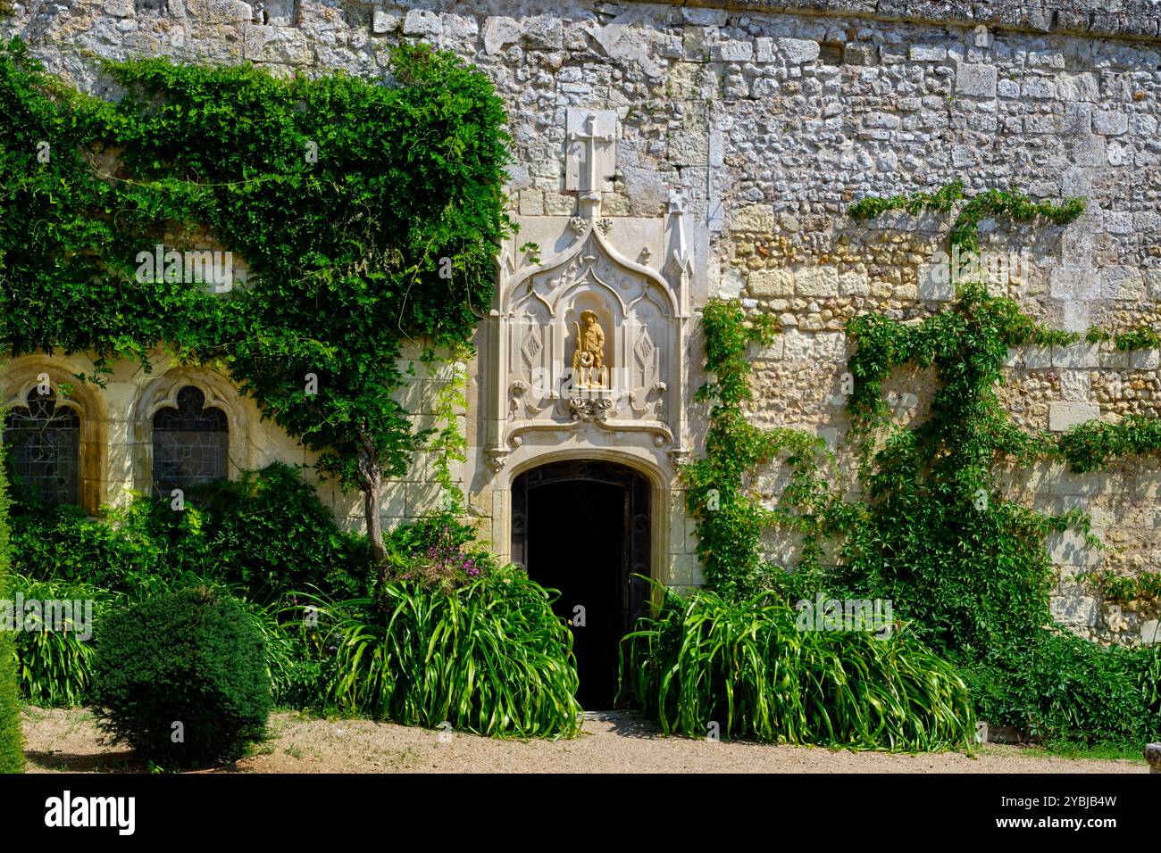 Frankreich, Indre-et-Loire (37), Loire-Tal, Schloss Valmer und Gärten, bemerkenswerter Garten, 16. Jahrhundert, Renaissance-Stil, Kapelle Stockfoto