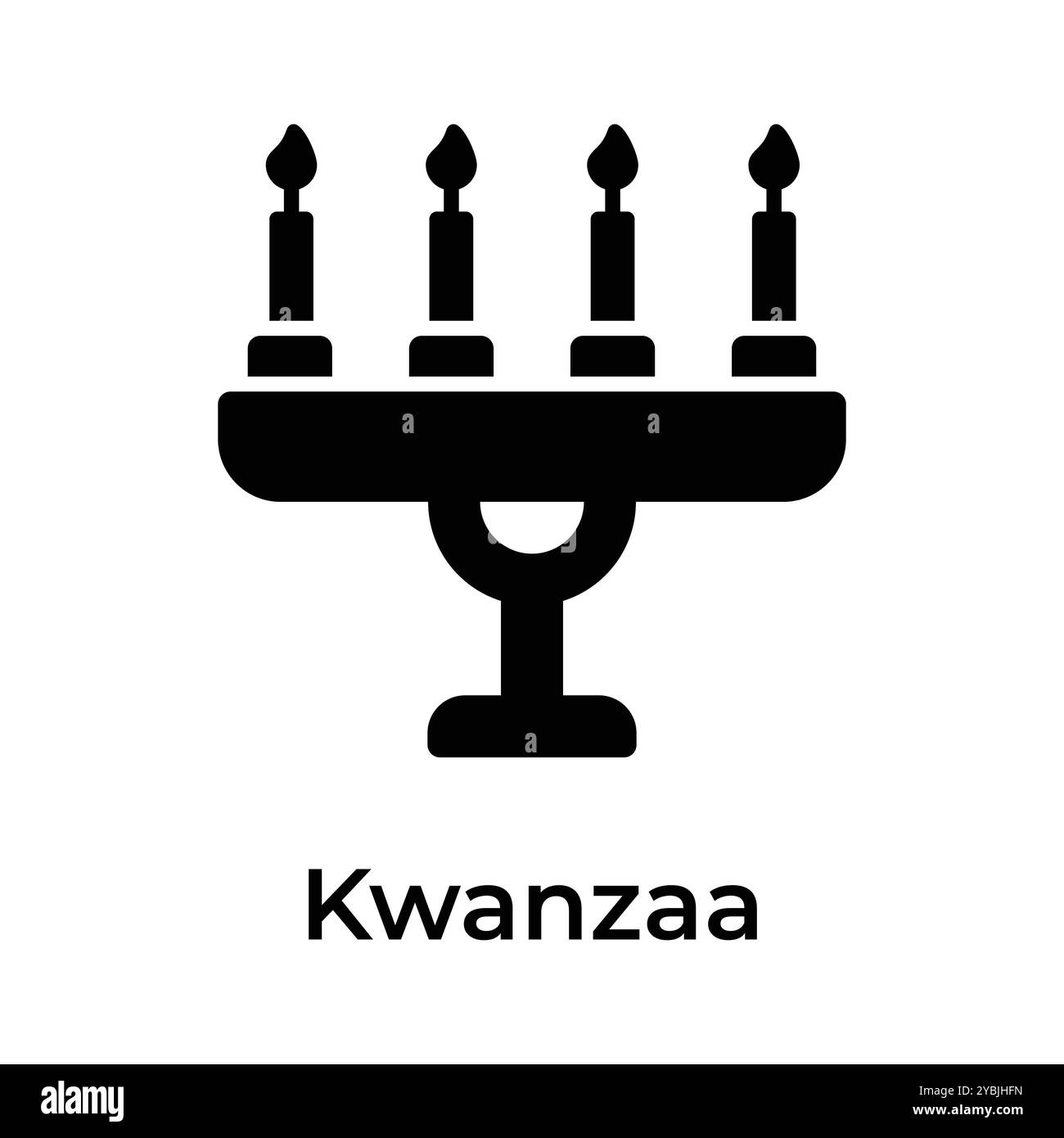 Happy kwanzaa, das kreative Symbol des kwanzaa Day, einsatzbereit und zum Herunterladen Stock Vektor