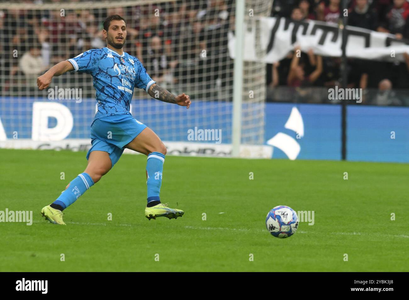 Salerno, Italien, 19. Oktober ,2024 Filippo Bandinelli von Spezia Calcio in Aktion während des Fußball-BKT zwischen den USA Salernitana 1919 gegen Spezia Calcio Calcio:Agostino Gemito/ Alamy Live News Stockfoto