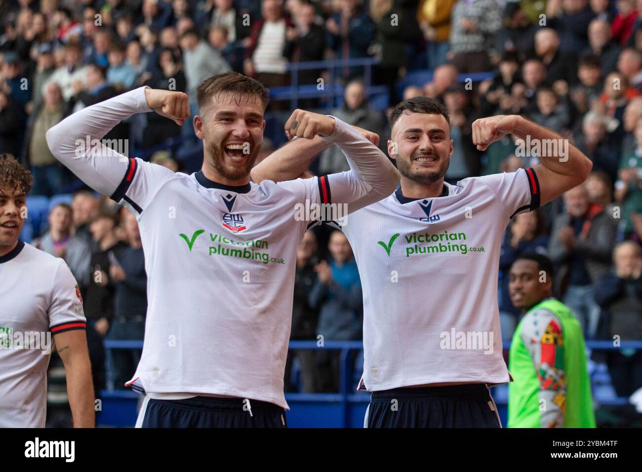 Toughsheet Stadium, Bolton am Samstag, den 19. Oktober 2024. Während des Spiels der Sky Bet League 1 zwischen Bolton Wanderers und Burton Albion im Toughsheet Stadium, Bolton am Samstag, den 19. Oktober 2024. (Foto: Mike Morese | MI News) Credit: MI News & Sport /Alamy Live News Stockfoto