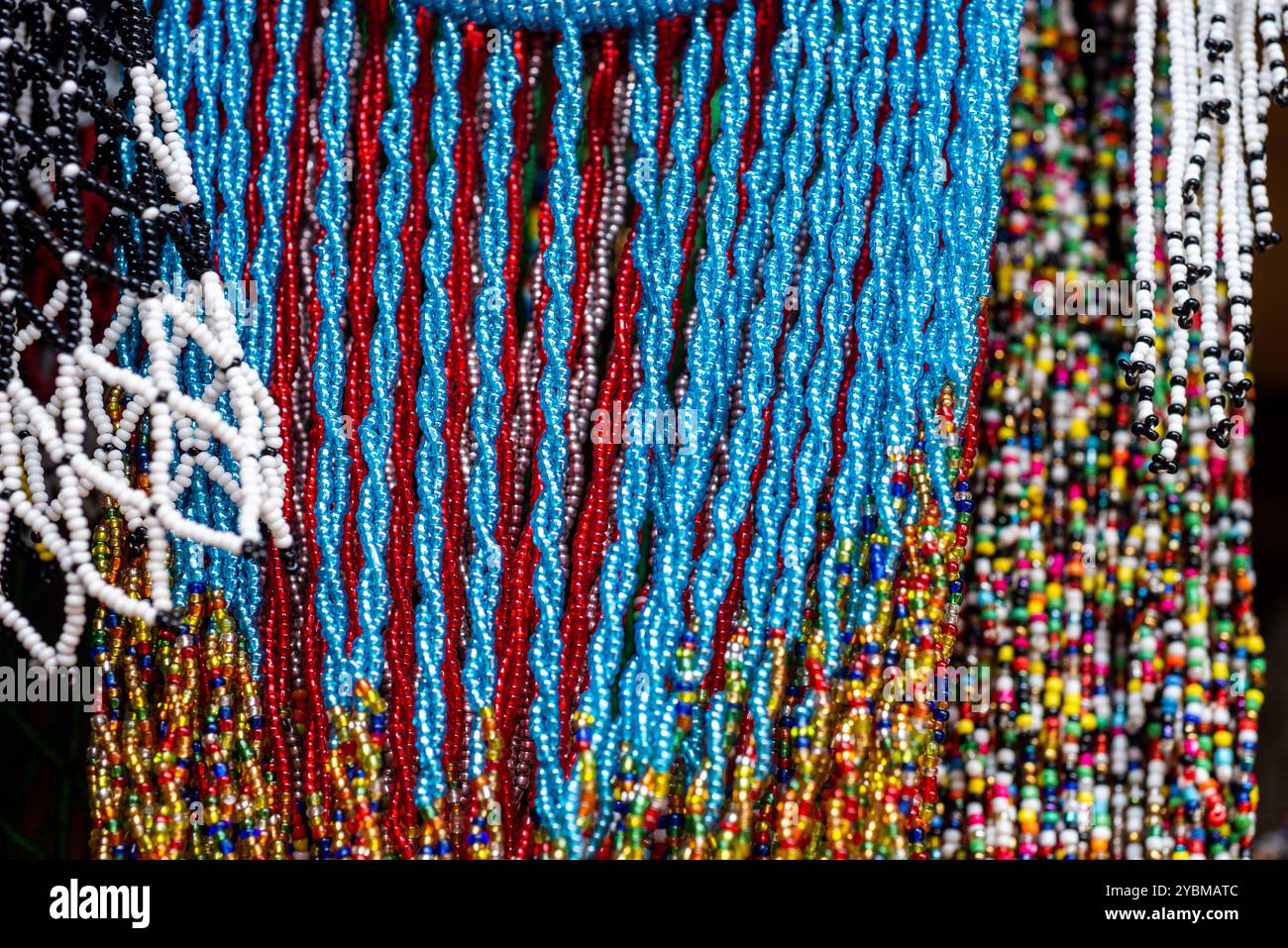 Perlen im ostafrikanischen Dorf Kampala - Uganda Stockfoto