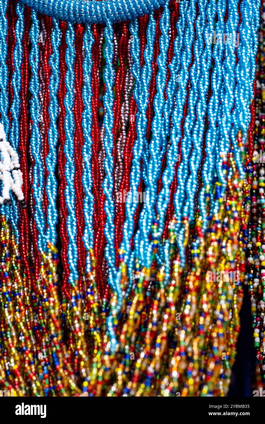 Perlen im ostafrikanischen Dorf Kampala - Uganda Stockfoto