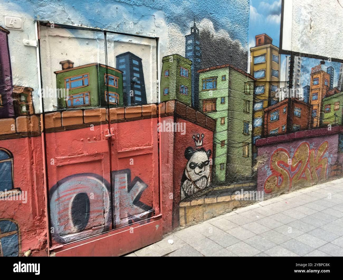 Straßenkunst in Istanbul Stockfoto