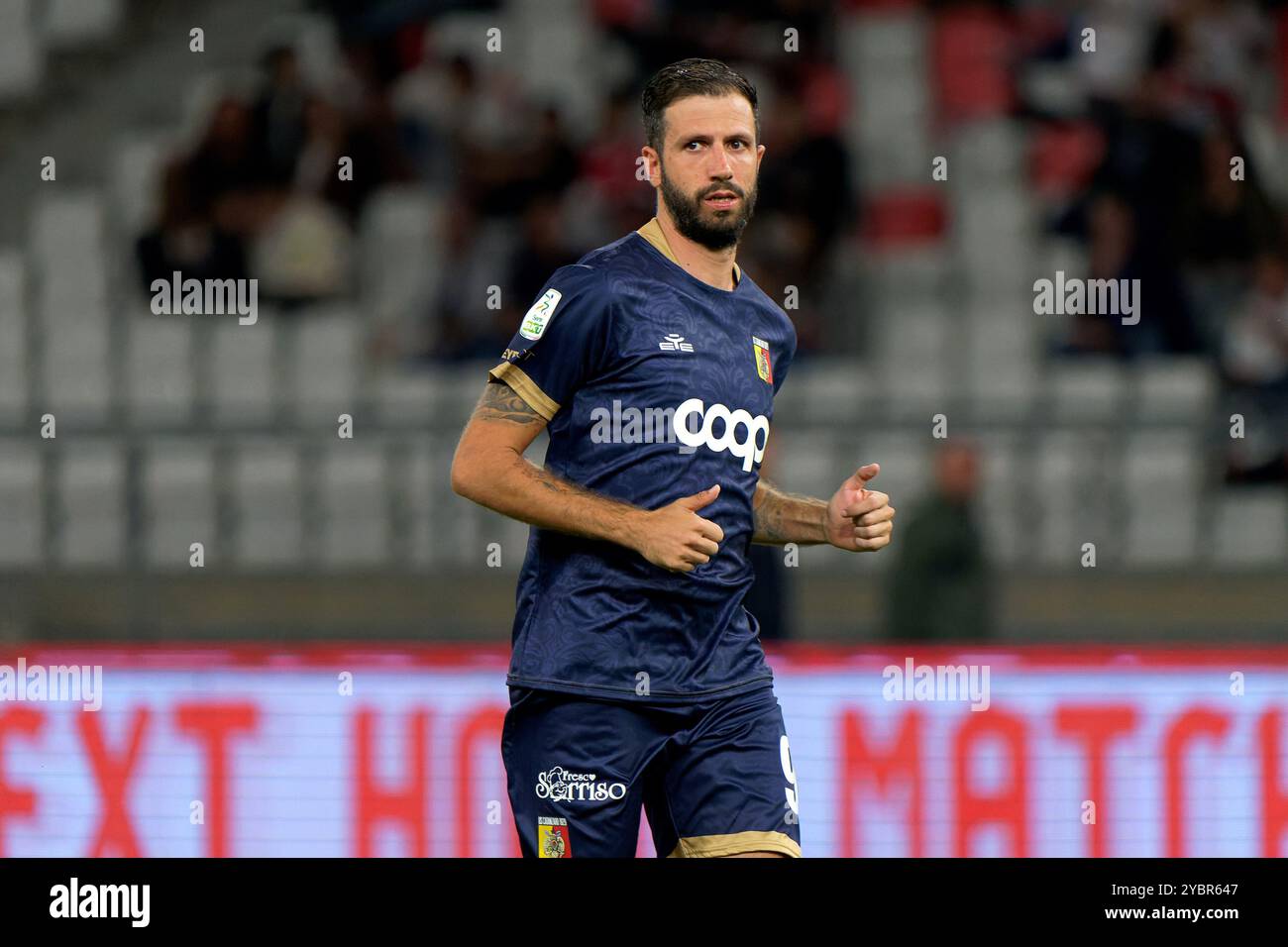 Pietro Iemmello von US Catanzaro 1929 beim SSC Bari vs US Catanzaro, italienisches Fußball-Spiel der Serie B in Bari, Italien, 18. Oktober 2024 Stockfoto