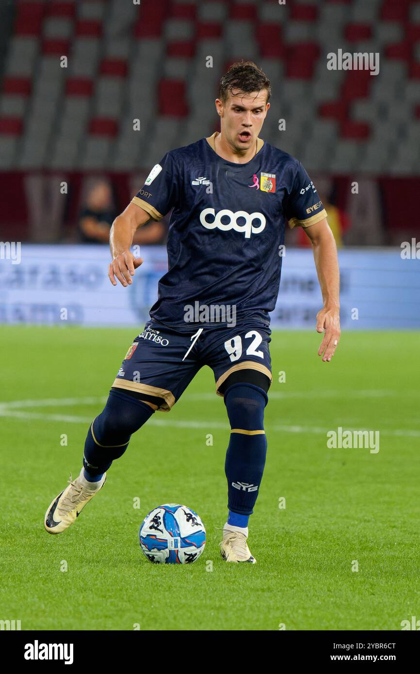 Mario Situm von US Catanzaro 1929 beim SSC Bari vs US Catanzaro, italienisches Fußball-Spiel der Serie B in Bari, Italien, 18. Oktober 2024 Stockfoto