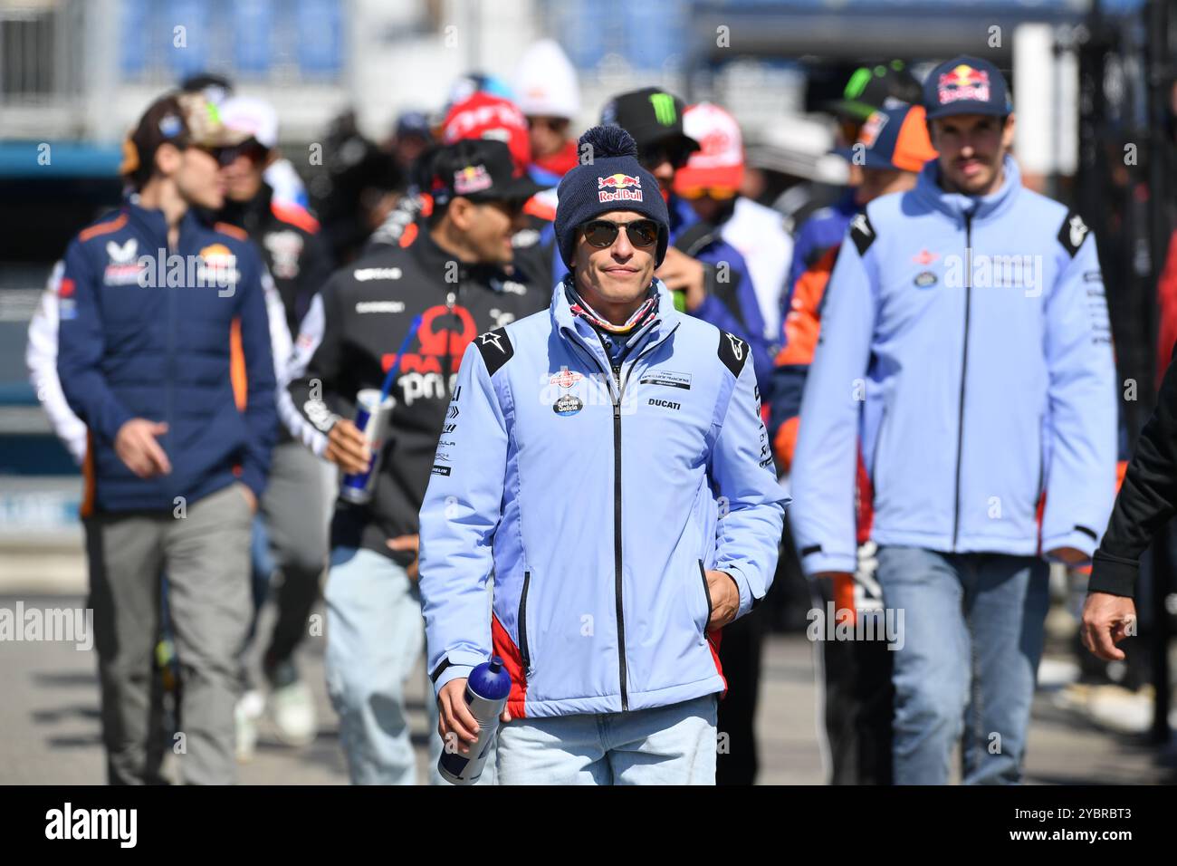 MELBOURNE, AUSTRALIEN. Oktober 2024. Im Bild: Marc Márquez, Nummer 93 Spaniens, reitet für Gresini Racing während des MotoGP Hero Walks beim Qatar Airways Australian Motorcycle Grand Prix 2024 auf dem Phillip Island Circuit. Quelle: Karl Phillipson/Alamy Live News Stockfoto