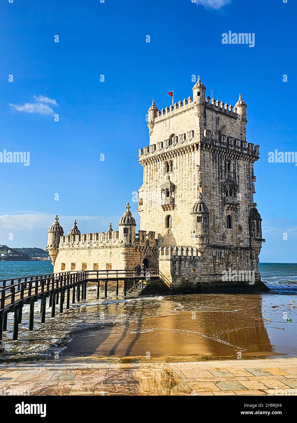 Torre de Belem (Torre de Belem) in Lissabon, Portugal Stockfoto