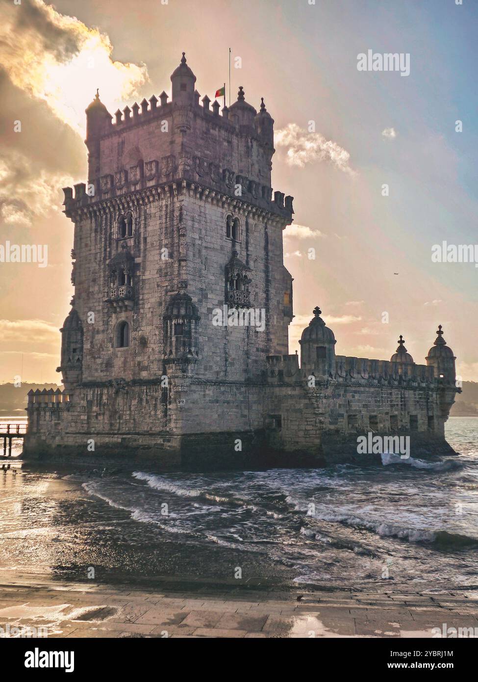 Torre de Belem (Torre de Belem) in Lissabon, Portugal Stockfoto