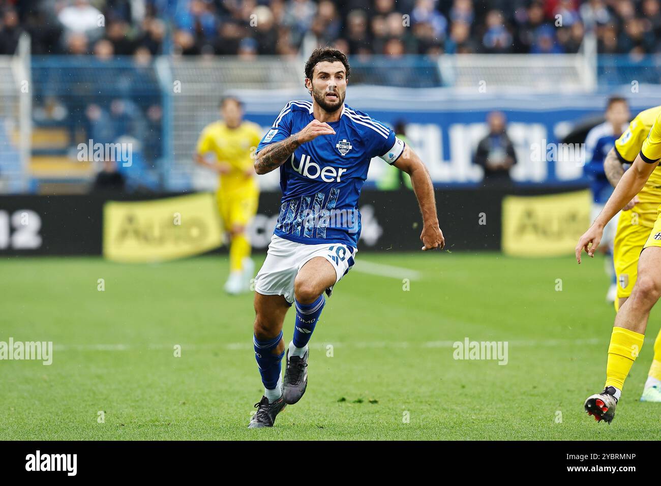 Como, Italien. Oktober 2024. Patrick Cutrone (Como) Fußball/Fußball : italienisches Spiel der Serie A Enilive zwischen Como 1907 1-1 Parma Calcio 1913 im Stadio Giuseppe Sinigaglia in Como, Italien. Quelle: Mutsu Kawamori/AFLO/Alamy Live News Stockfoto