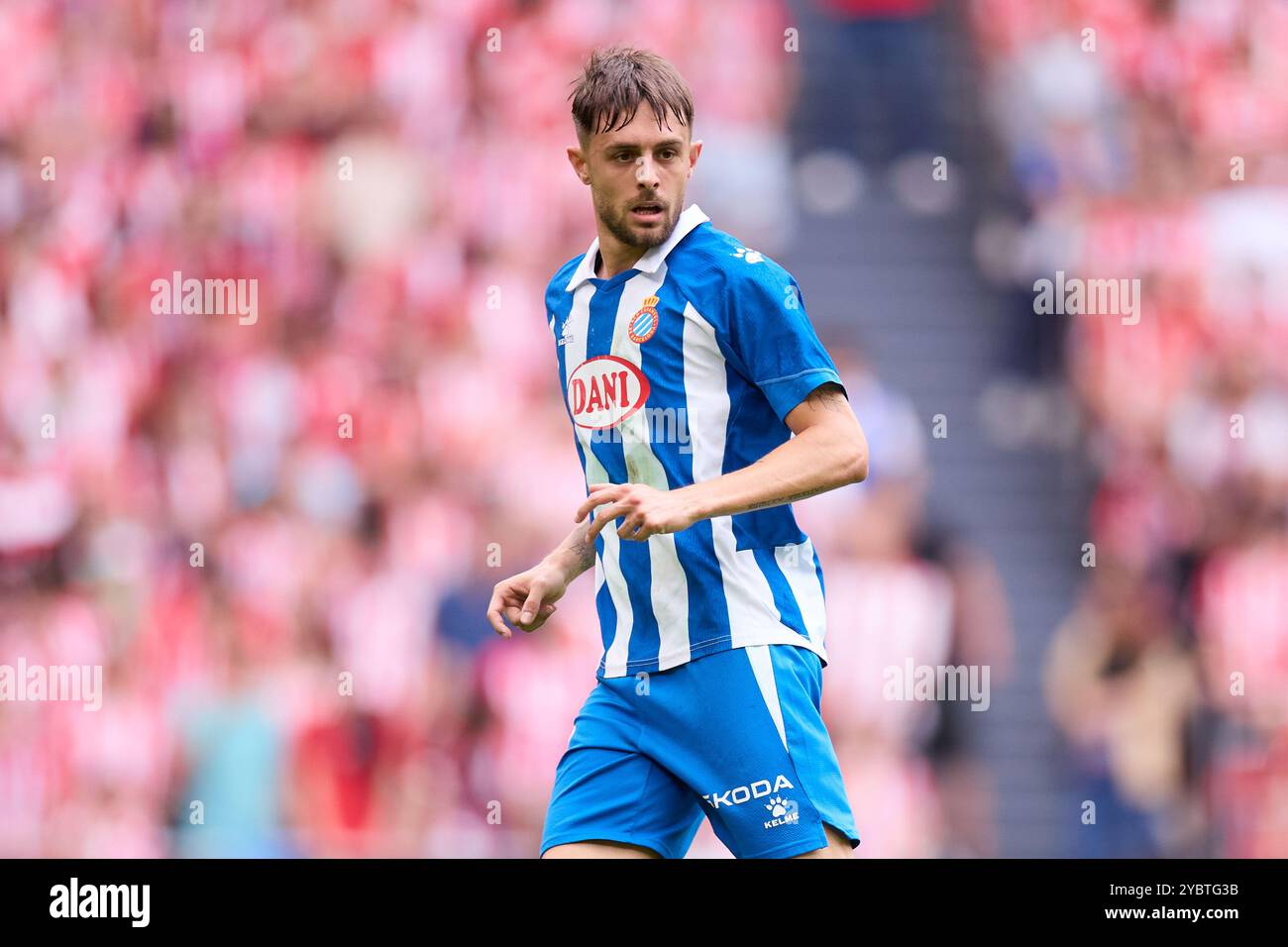 Jofre Carreras von RCD Espanyol während des spanischen Meisterschaftsspiels La Liga zwischen Athletic Club und RCD Espanyol am 19. Oktober 2024 in San Mames in Bilbao, Spanien Stockfoto