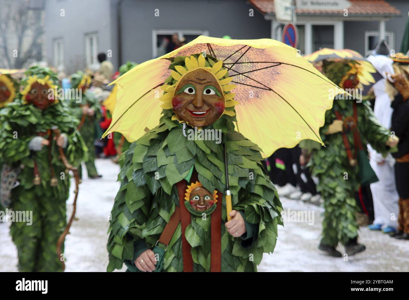 Große schwäbisch-alemannische Karnevalsparade Stockfoto