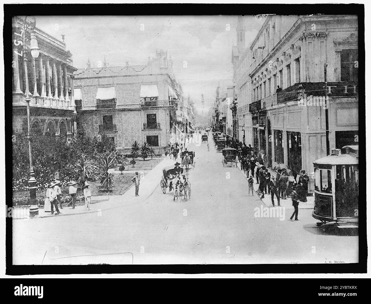 Mexiko. Straßenszene in Mexiko Stadt Stockfoto