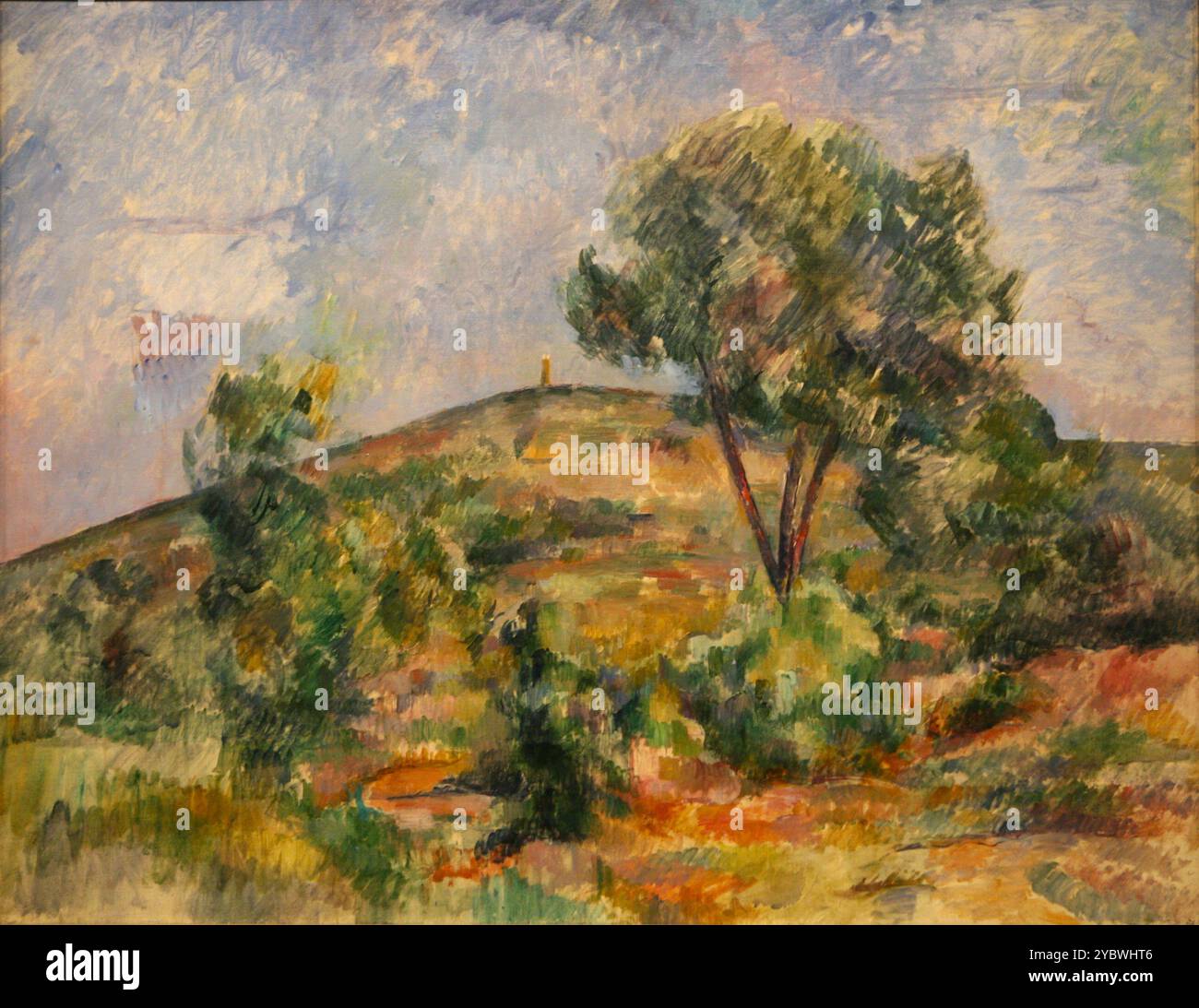 Landschaft in Aix mit Tour de Cesar 1895 Paul Cezanne Stockfoto